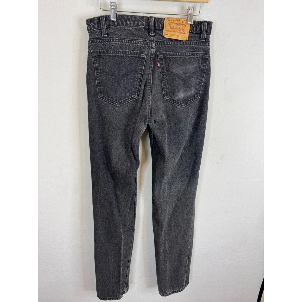 Vintage 90s Levis‎ 516 Slim Fit Straight Leg Jeans Mens 33x34 Faded Black Canada